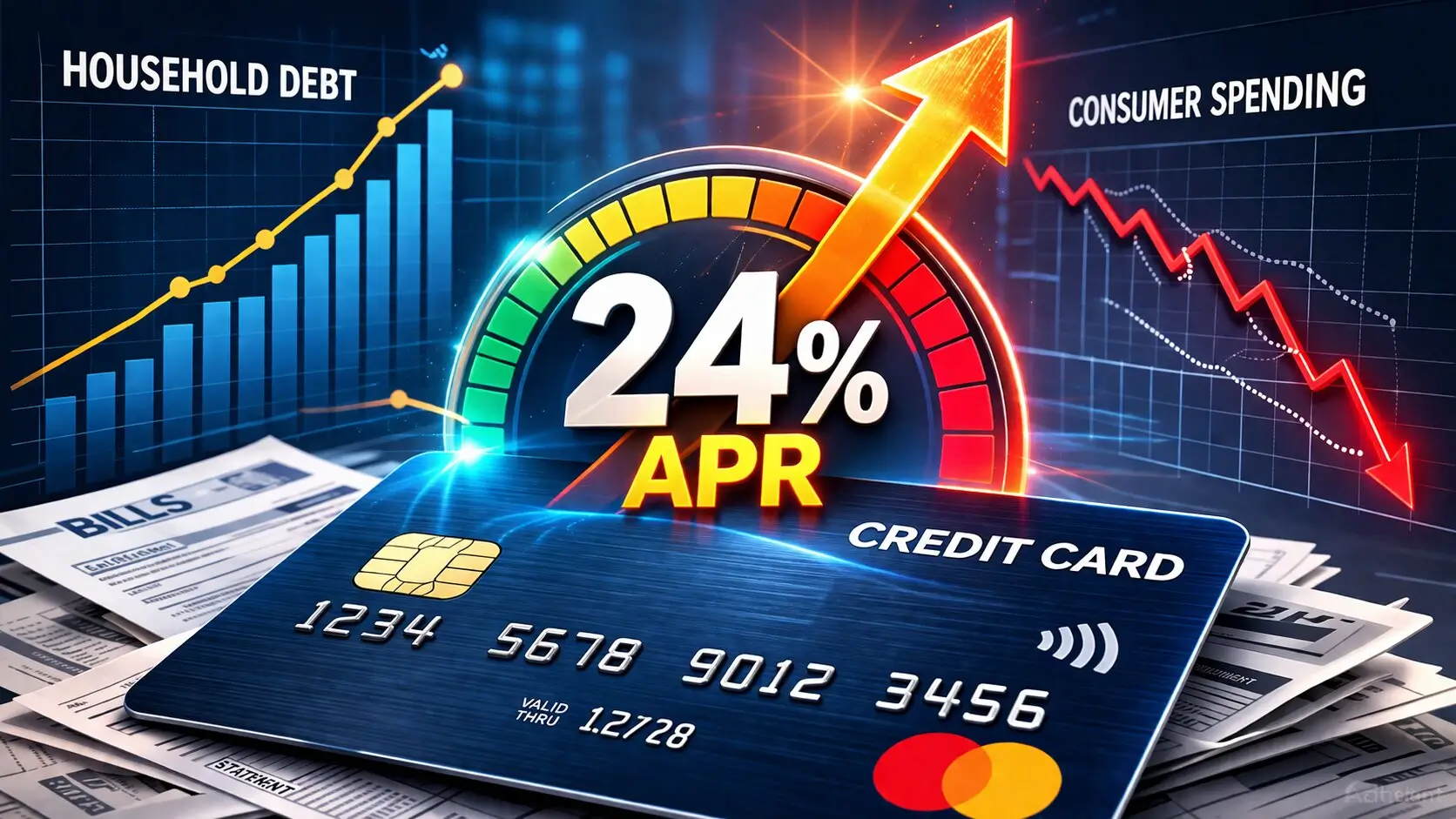 Credit Card Rates Near 24% Are Squeezing Consumers