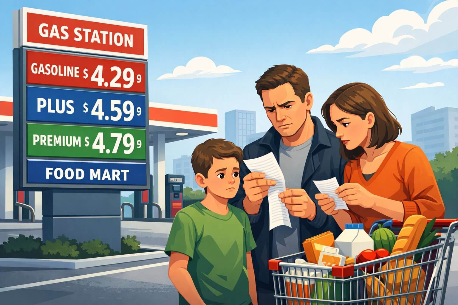 Gas Prices Stay Above $4 — Pressure on Consumers Builds