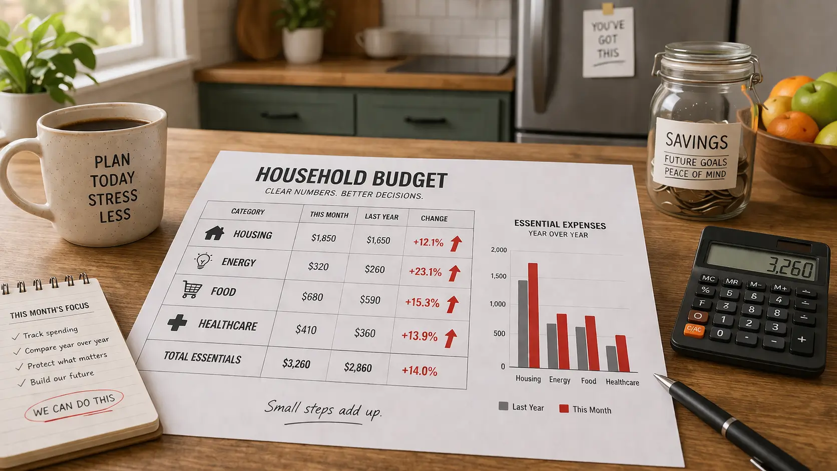 How Rising Living Costs Change Household Budgets