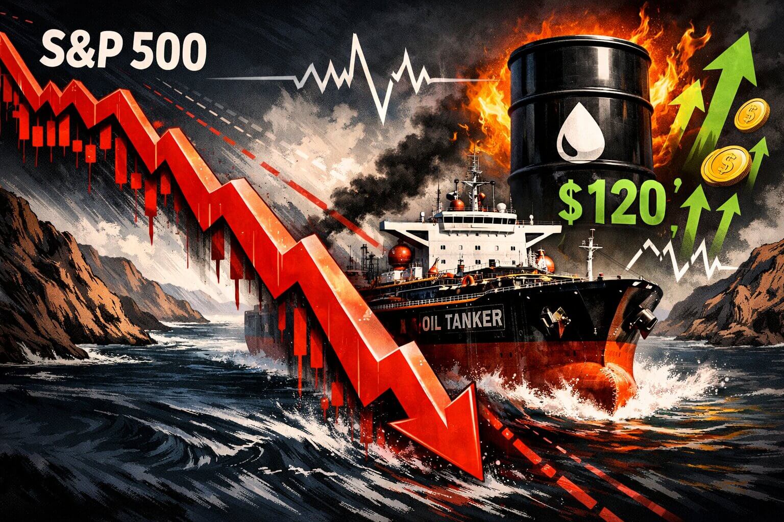 S&P 500 Erases $1 Trillion in a Day as Oil Shock Hits Markets