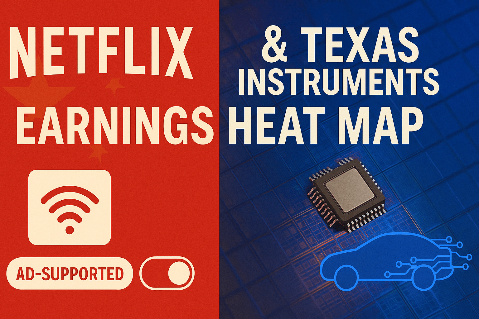 Earnings Heat Map: Netflix and Texas Instruments Kick Off a Pivotal Tech Week