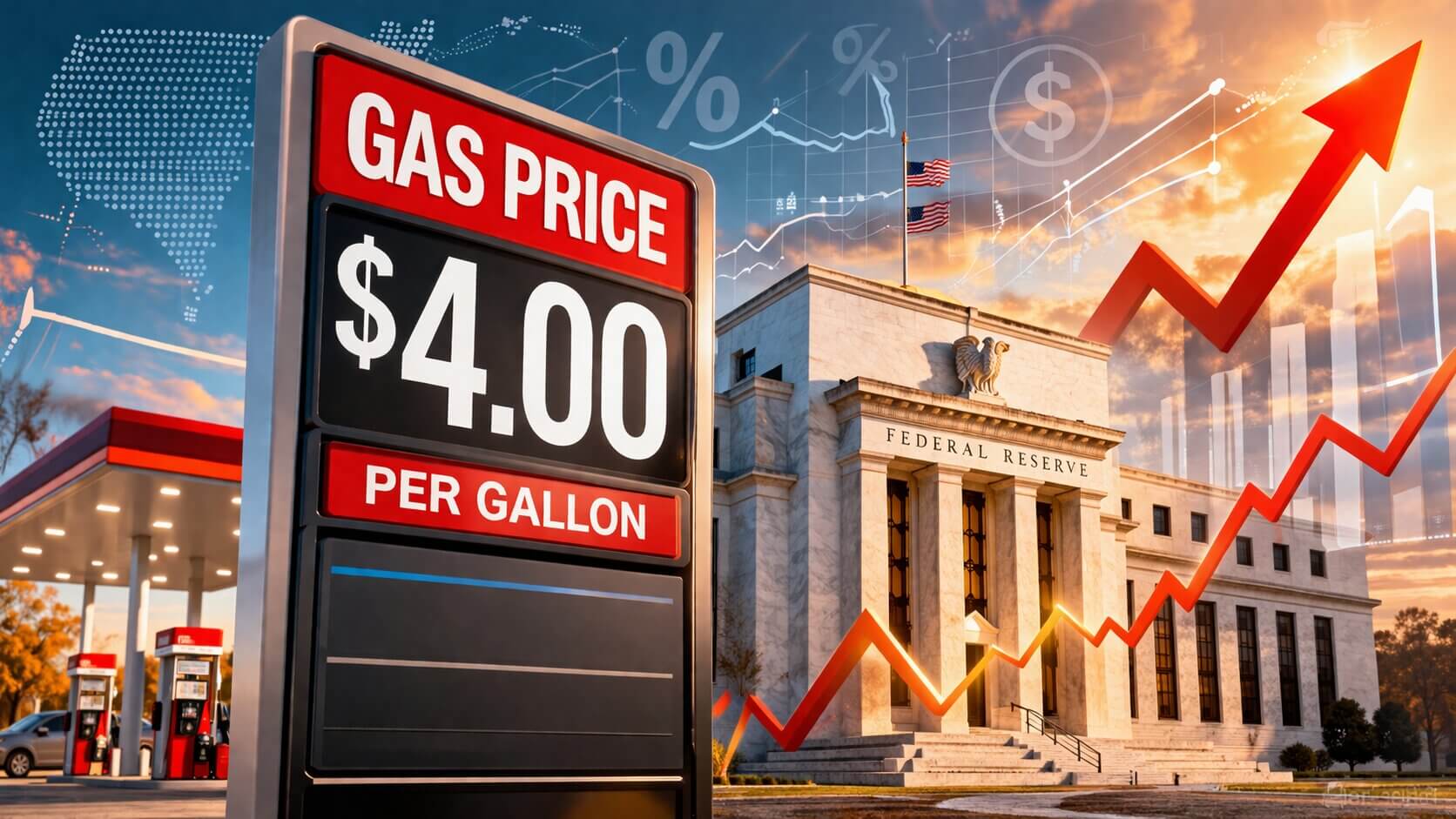 Gas Prices Hit $4 — Rate Cuts Face New Risk